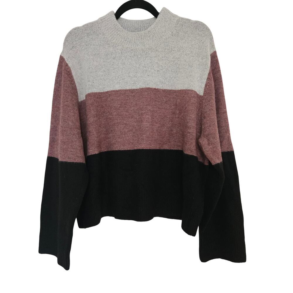 NWT $198 Rebecca Minkhoff Women’s Miller Love Color Blocked Sweater Sz M